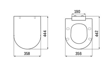 Creavit WC-Sitz Duroplast Softclose weiß mit Edelstahlscharnieren abnehmbar leise Toilettensitz