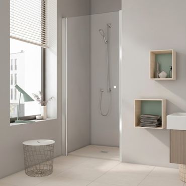 Aloni Duschtür/Nischentür Dusche 80cm 6mm 77-81x1900mm