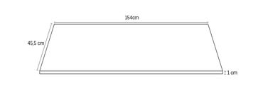 Veroni Solid Surface Waschtischplatte Konsolenplatte 160 cm