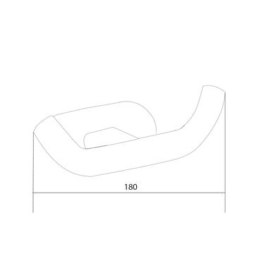 Creavit Doppel Wandhaken Schwarz