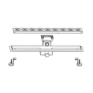 Aloni Duschrinne Standard Kupfer 50cm