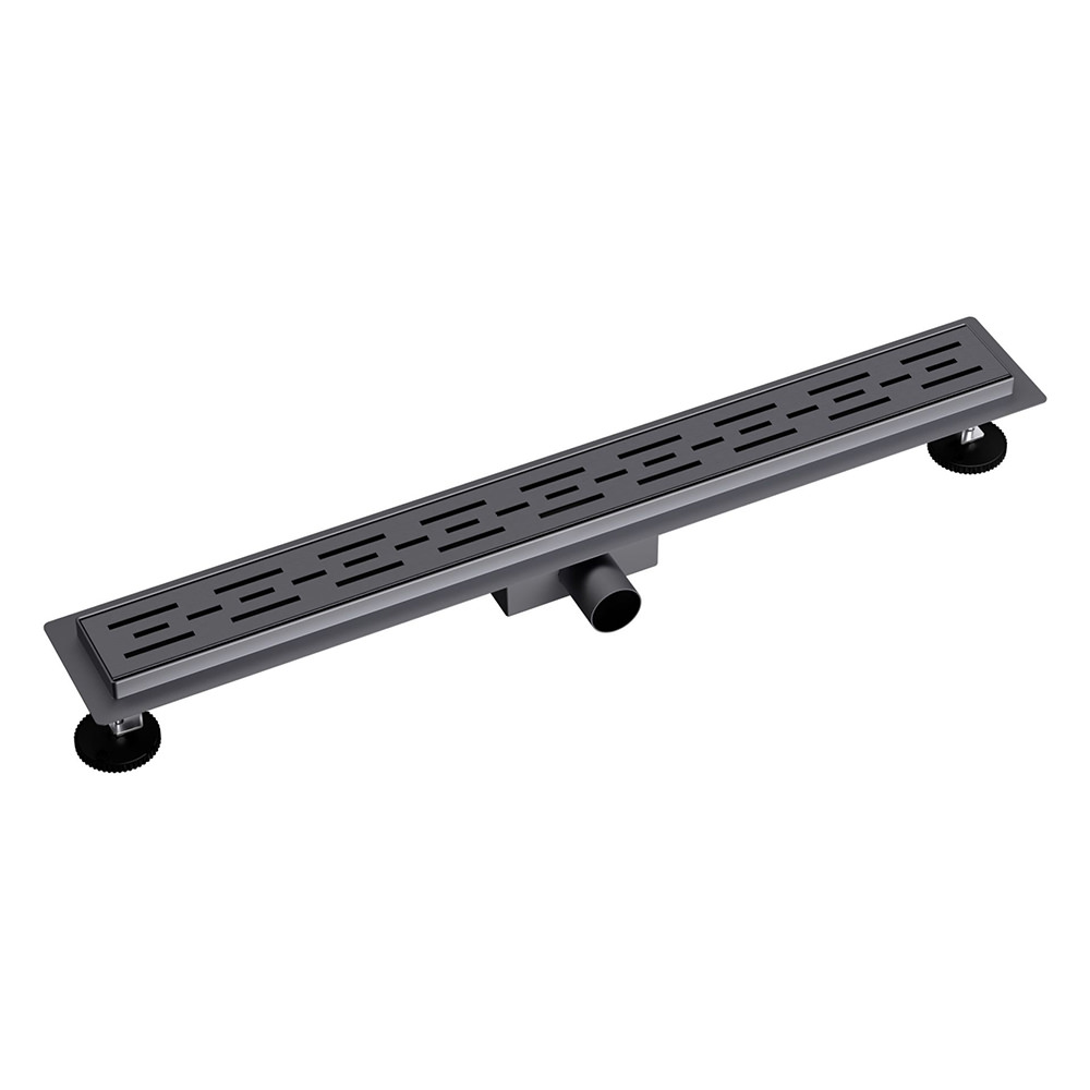 Aloni Duschrinne Standard Grau Gebürstet 80cm