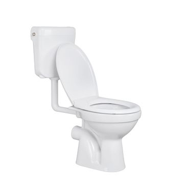Belvit Dusch WC mit Bidet Funktion – Standtoilette mit Taharet, Hygienedusche, Spülkasten und Softclose WC-Deckel, waagerechter Abgang, Komplettset