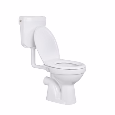 Belvit Dusch WC mit Bidet Funktion – Standtoilette mit Taharet, Hygienedusche, Spülkasten und Softclose WC-Deckel, waagerechter Abgang, Komplettset