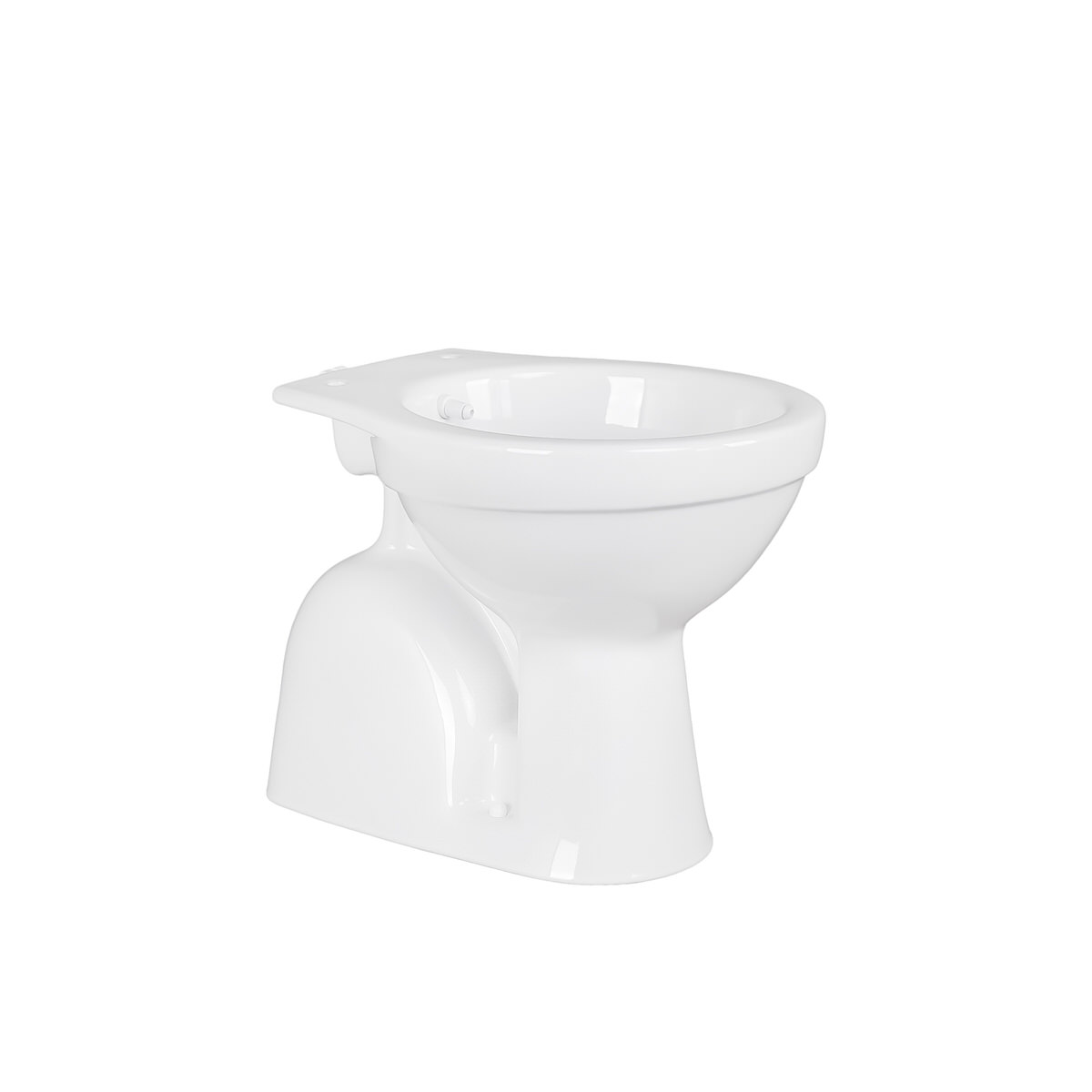 Belvit Dusch WC mit Bidet Funktion – Standtoilette mit Taharet, senkrechtem Bodenabgang, Hygienedusche, Sanitärkeramik ohne WC-Sitz