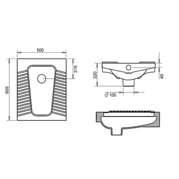 Belvit Hock-WC Alaturka Toilette