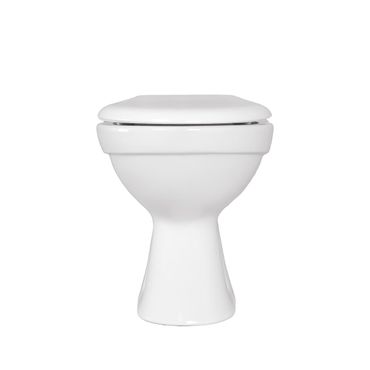 Belvit Dusch WC mit Bidet Funktion – Standtoilette aus Sanitärkeramik mit Taharet, senkrechtem Bodenabgang, Hygienedusche und Softclose WC-Deckel