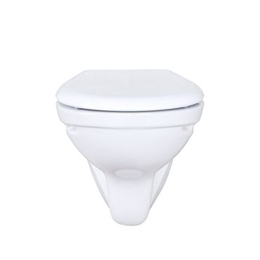 Belvit Wand Hänge WC Abgang Wand Waagerecht mit Softclose Deckel 520x360x375 cm