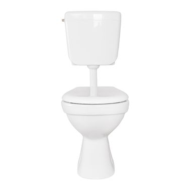 Belvit Dusch WC mit Bidet Funktion – Standtoilette aus Sanitärkeramik mit Taharet, Hygienedusche, senkrechtem Abgang, Spülkasten und Softclose WC-Deckel