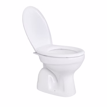 Belvit Stand WC Toilette Abgang Boden Senkrecht + Softclose Deckel