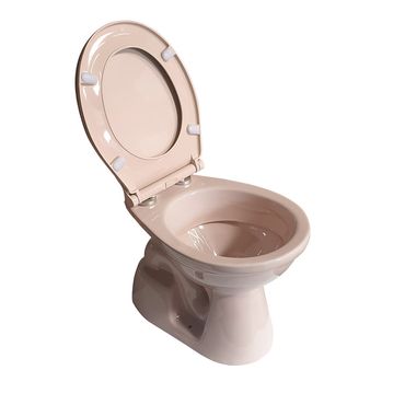 Belvit Stand WC Bahama Beige Abgang Boden mit Softclose-Deckel