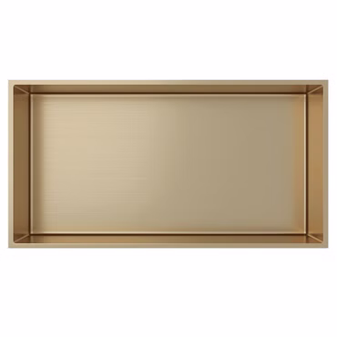 Aloni Wandnische Edelstahl gold gebürstet rostfrei 300x600x100mm
