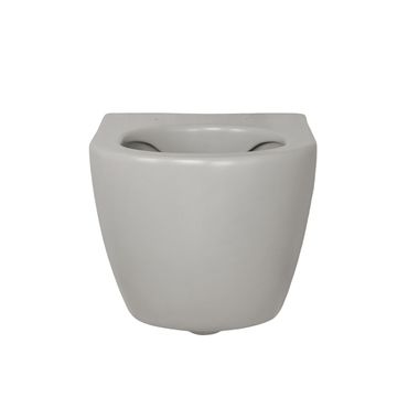 Creavit RIMOFF Wand WC Cool Grey randlos antibakteriell wassersparend zur Wandmontage