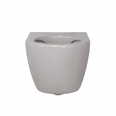 Creavit RIMOFF Wand WC Cool Grey randlos antibakteriell wassersparend zur Wandmontage