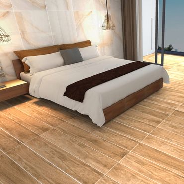 Belvit Milano Legna Fliese Braun Matt Frostsicher Fußbodenheizung 1,2QM 20x120cm 9mm R9/A