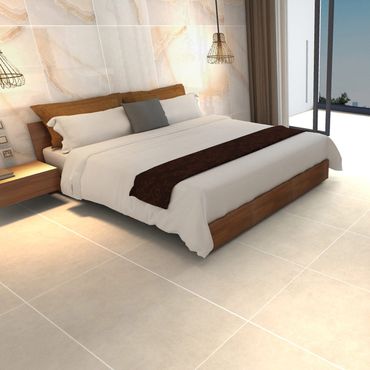 Belvit Venezia Fliese Beige Matt Frostsicher Fußbodenheizung 1,44QM 60x120cm 9mm R9/A