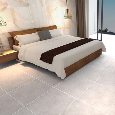 Belvit Venezia Fliese Beton Matt Frostsicher Fußbodenheizung 1,44QM 60x60cm 9mm R9/A