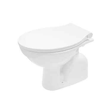 Stand WC Taharet Bidet Toilette Abfluss Boden Aquablue mit Spülkasten und Deckel