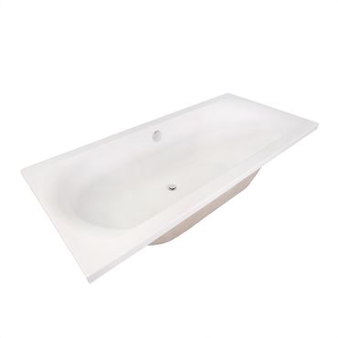 Belvit Vienna Acryl Badewanne Rechteckig Mittelanschluss 170x75cm + Standfüße
