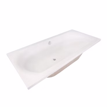 Belvit Vienna Acryl Badewanne Rechteckig Mittelanschluss 170x75cm + Standfüße