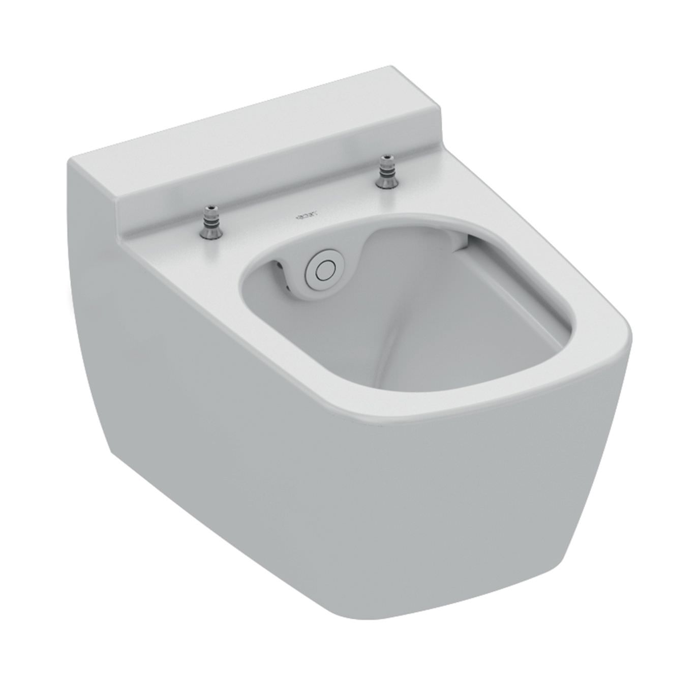 TECEone WC mit Duschfunktion Kaltwasser ohne Strom weiß randlos selbstreinigend BELGAQUA