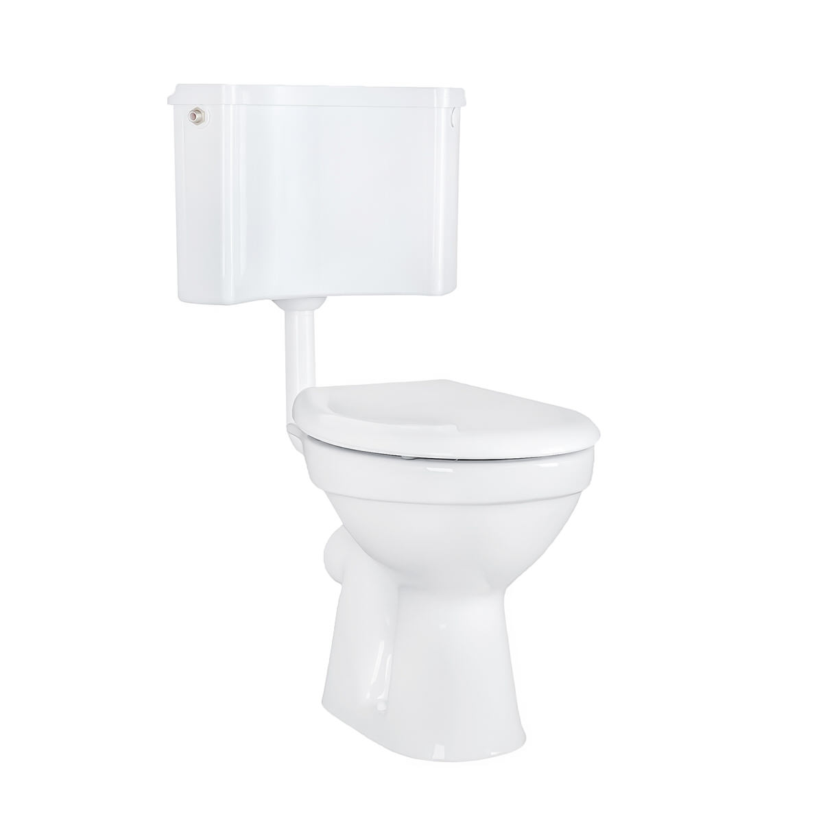 Belvit WC Set Taharet Wandanschluss mit Bidet Funktion, Softclose Sitz und Eck Aufputzspülkasten AP2001
