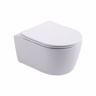 BELVIT PRO Wand-WC spülrandlos weiß mit Softclose WC-Sitz RIM-OFF Design hygienisch & modern