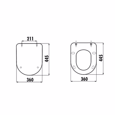 Creavit WC-Sitz Duroplast kühles grau mit Softclose und Edelstahlscharnieren hygienisch langlebig
