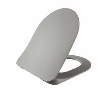 Creavit WC-Sitz Duroplast kühles grau mit Softclose und Edelstahlscharnieren hygienisch langlebig