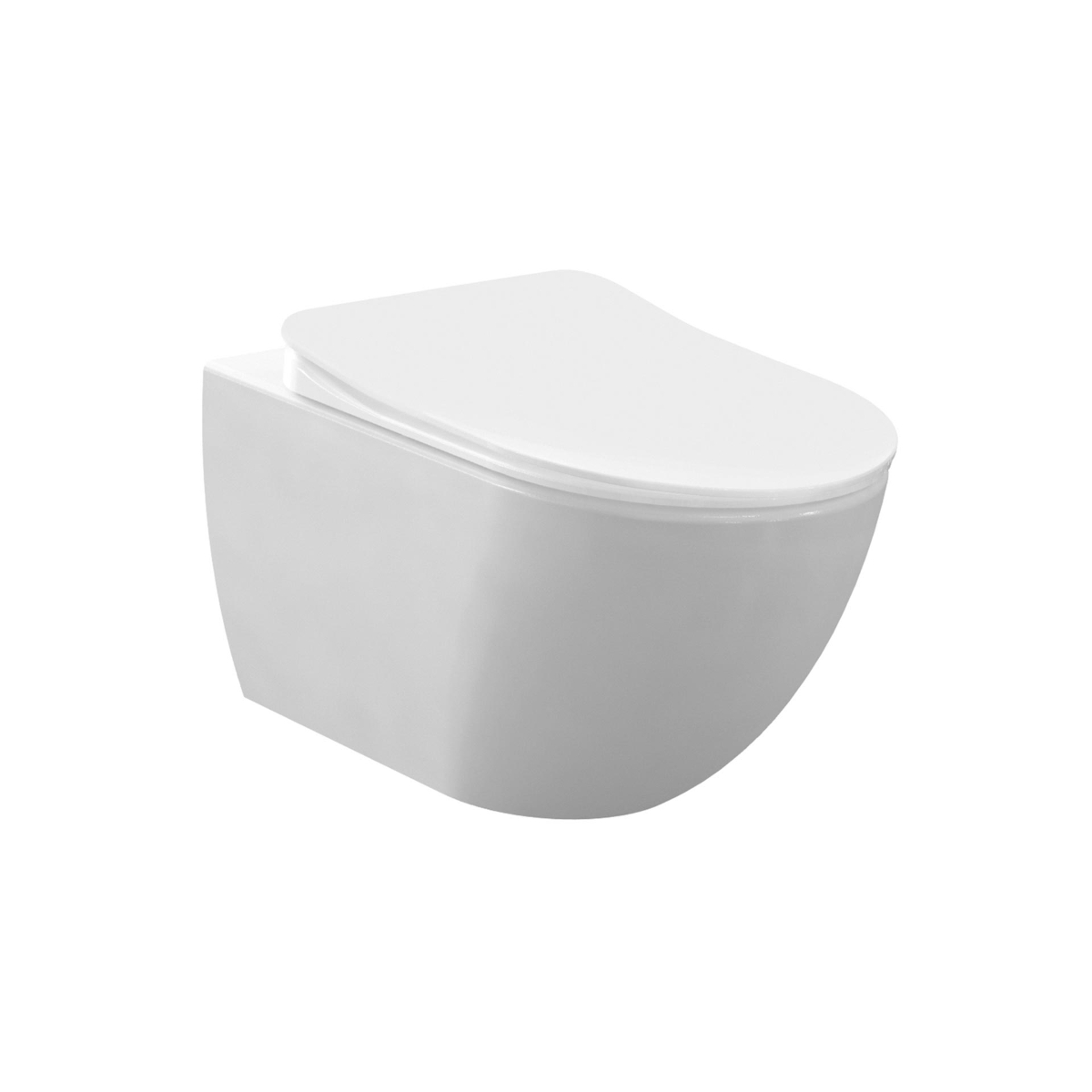 Creavit Rimoff WC Set Weiß matt Hänge WC mit Bidetfunktion antibakteriell inkl. Softclose Duroplast Sitz