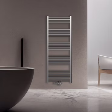 BELVIT Handtuchheizkörper Edelstahl gebürstet 1200x600mm 414 Watt Links-Rechts-Mittelanschluss