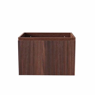 BELVIT TRIONA Waschtischunterschrank 60cm 1 Schublade Grifflos Softclose Wenge Dunkel