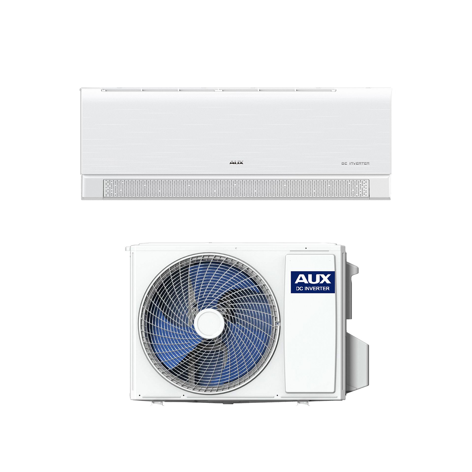 AUX Multi Split Klimaanlage Set 12000 BTU (3,5 kW) Außengerät + 12000 BTU (3,5 kW) Wandgerät WLAN Steuerung R32 Mattweiß