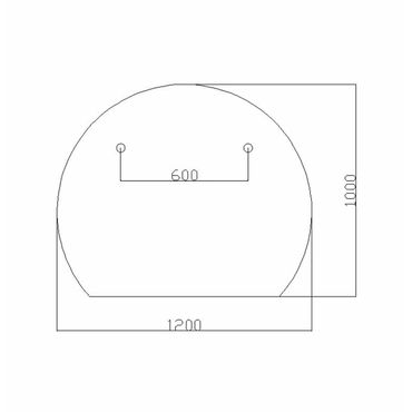 Belvit Sunrise LED Badspiegel 120x100 cm mit Touchsteuerung Heizfunktion Antibeschlag