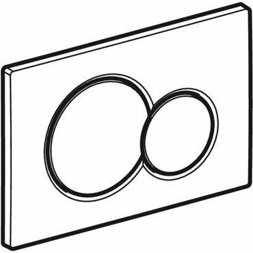 Geberit Sigma01 Betätigungsplatte für 2-Mengen-Spülung, Round