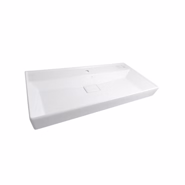 Belvit Waschbecken Set 80 cm Keramik Aufsatz oder Wandmontage mit Überlauf und Hahnloch inklusive Sovena Badunterschrank Schwarz Matt