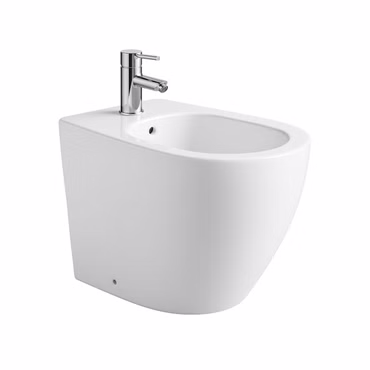 BELVIT Standbidet Keramik Weiß Glänzend 36,5x41x56 cm Ohne Armatur und Sitz Bodenmontage