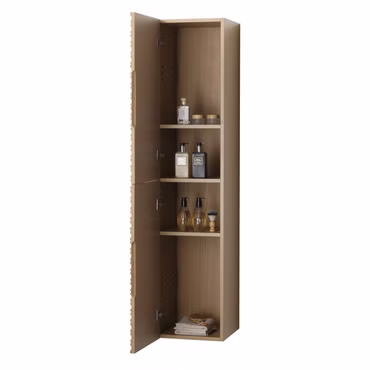 BELVIT VESTRA Badschrank 160cm 2 Türen Grifflos Softclose Reversibel Leichter Nussbaum Multiplex Eschenfurnier