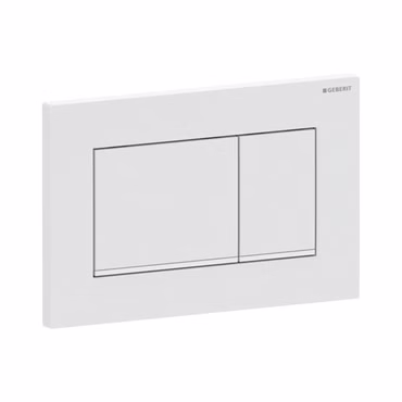 Geberit Sigma30 Betätigungsplatte eckig weiß 2-Mengen-Spülung