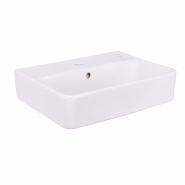 Hansgrohe Handwaschbecken Xanuia Q 45x34 cm weiß glänzend mit Überlauf und Hahnloch