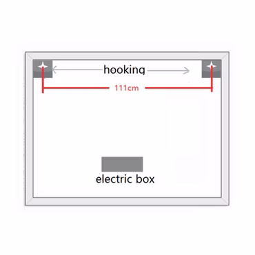 Heizbarer LED Spiegel und Touch Funktion 120x60 cm Badspiegel mit Beleuchtung