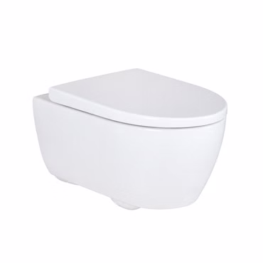 Geberit iCon WC-Komplettset Rimfree Wand-WC mit UP100 Vorwandelement, Betätigungsplatte und Schallschutz