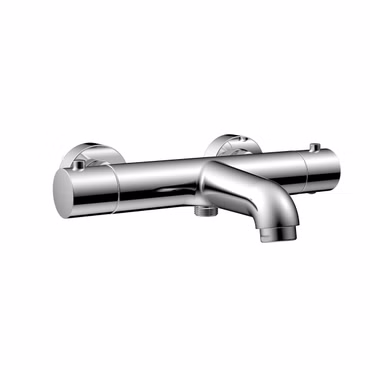 BELVIT Thermostatische Duscharmatur Badewannenmischer Chrom Temperaturbegrenzer für Komfort