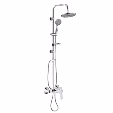 GROHE BauEdge Dusch Set mit Einhand-Brausebatterie und Aloni Regendusche chrom