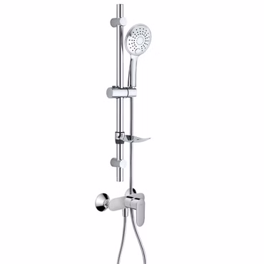 Dusch Set mit Hansgrohe Vernis Blend Einhebel Brausemischer und Belvit Slim Handbrause chrom