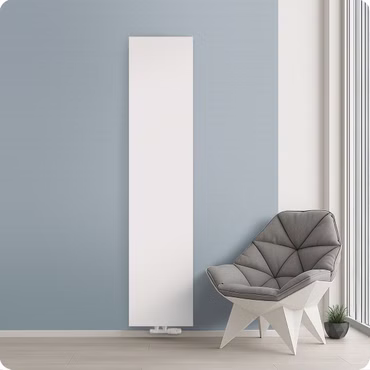 Vertikal Heizkörper Design Plan Wand Mittlenaschluss T22