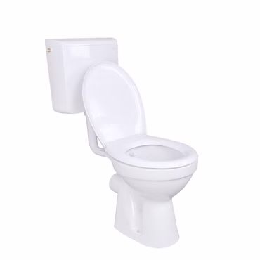 Belvit Dusch-WC Komplettset mit Bidet-Funktion waagerechter Wandabgang mit Geberit AP110 Aufputz-Spülkasten und Softclose WC-Sitz Weiß