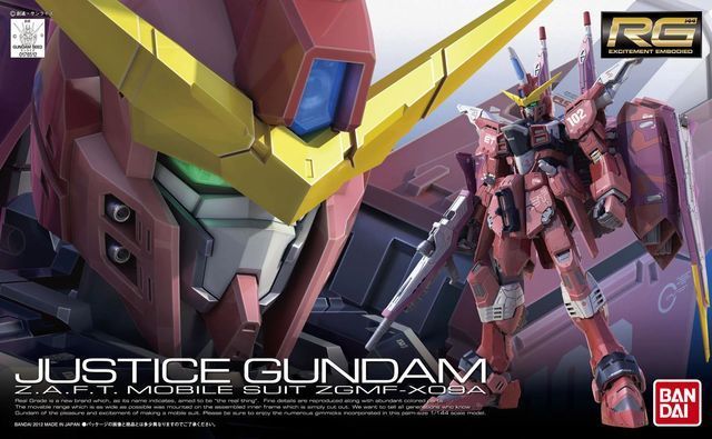 1/144 RG ZGMF-X09A Justice Gundam ca.14cm groß | O Gundam