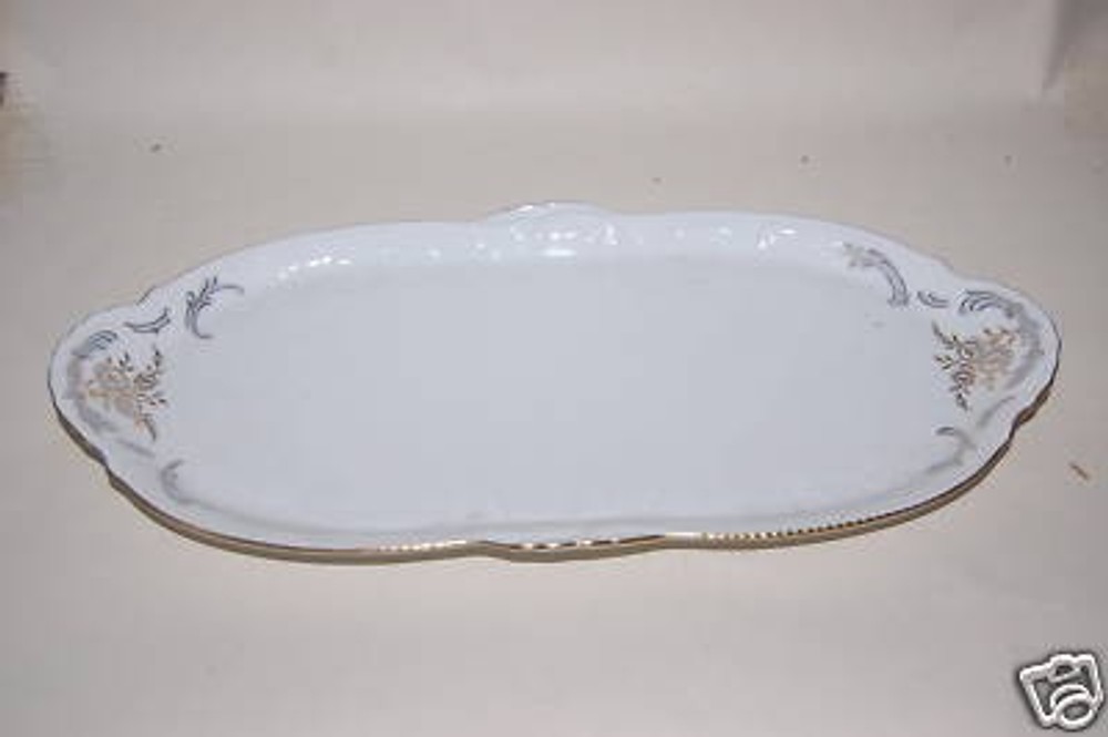 Platte 36 cm Sanssouci Blaue Rose Gold Rosenthal PorzellanSchatzkiste