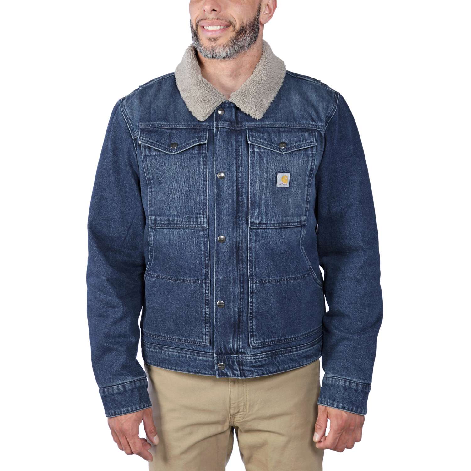 Carhartt Relaxed Fit Denim Sherpa-Lined Jacket 106323 | norsGAAD.de